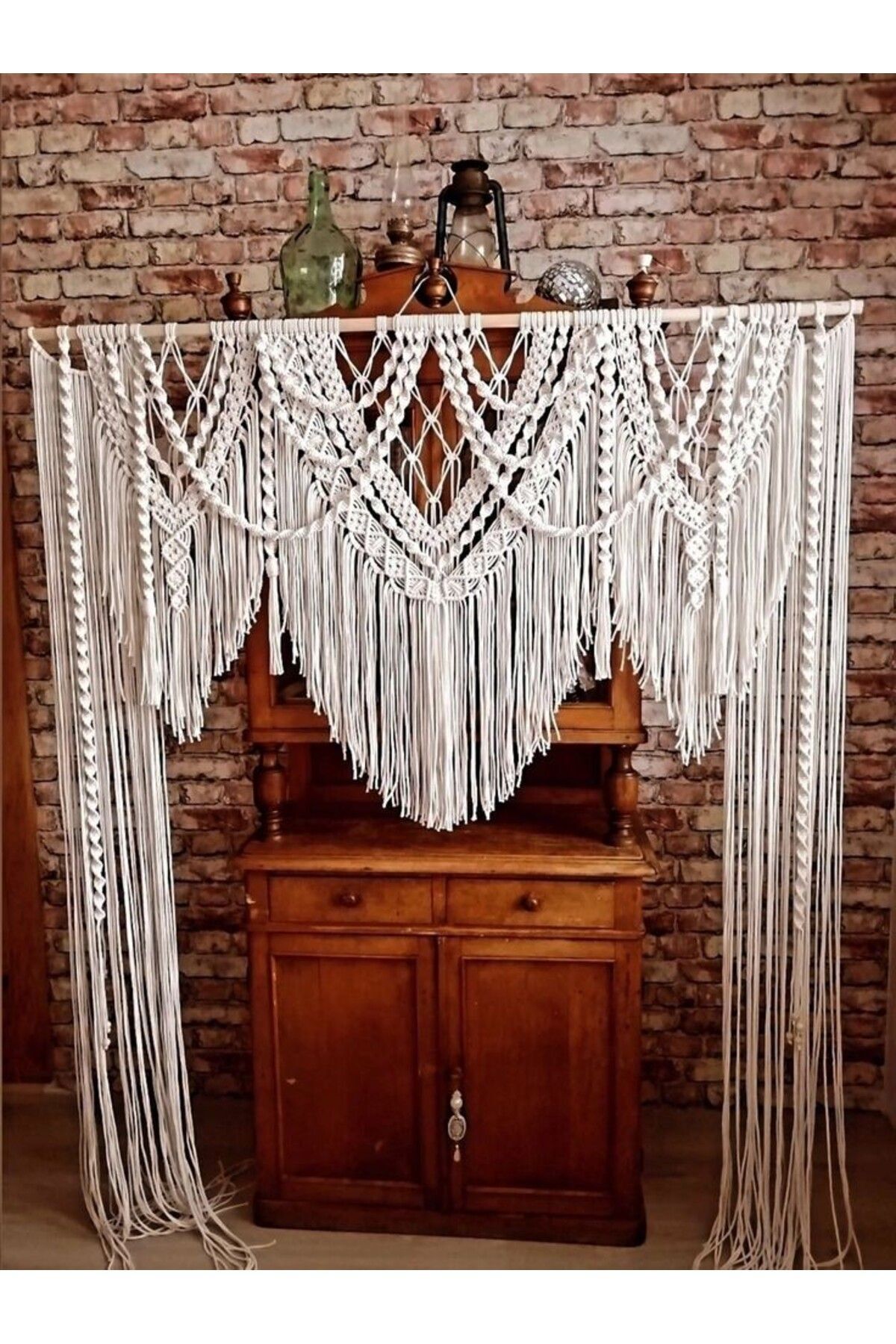 Makrome nişan söz standı