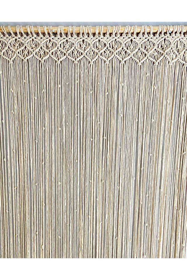 Makrome Dekoratif Perde Ekru - 140 x 150