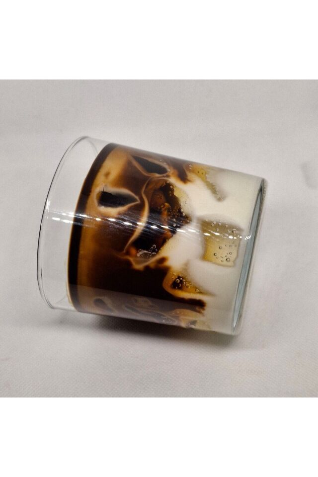 Cam Bardakta Ice Latte Kahve Kokulu Mum