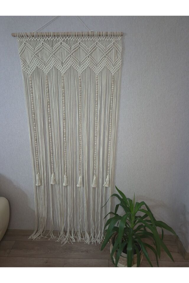 90×200 bohem makrome perde