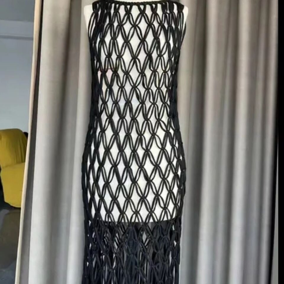 Makrome plaj kıyafeti
