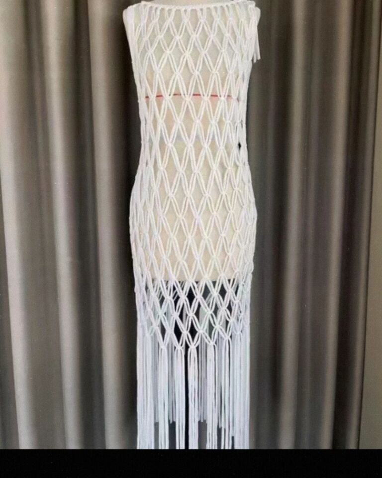 Makrome plaj kıyafeti