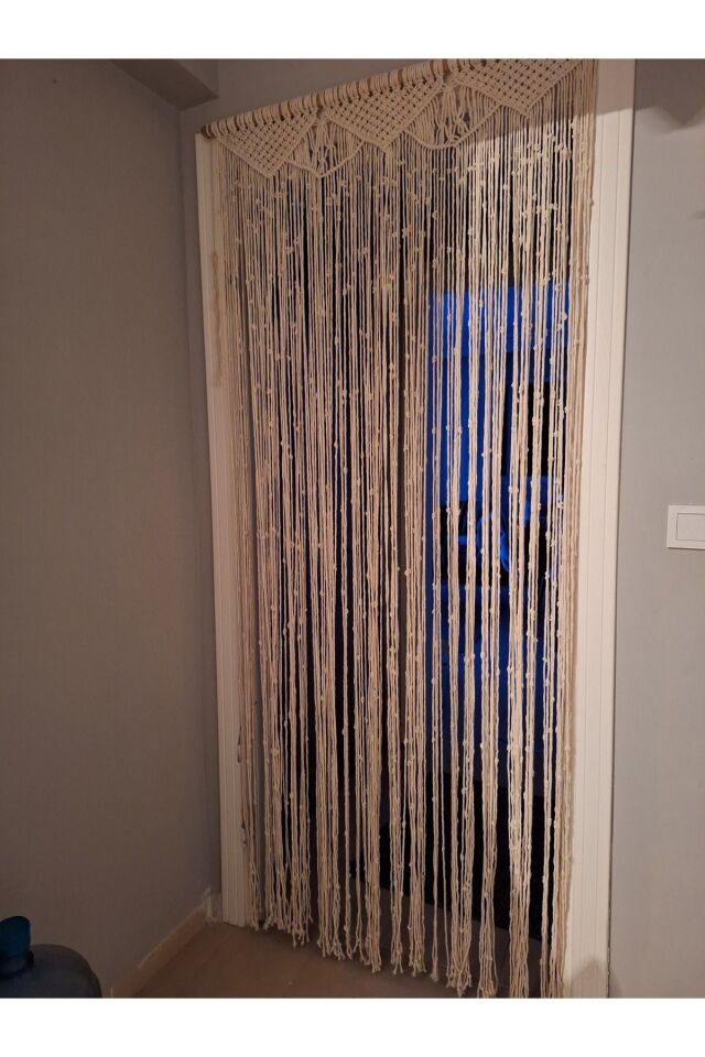 Makrome Kapi Perdesi Kapi Süsü 100*200 Cm
