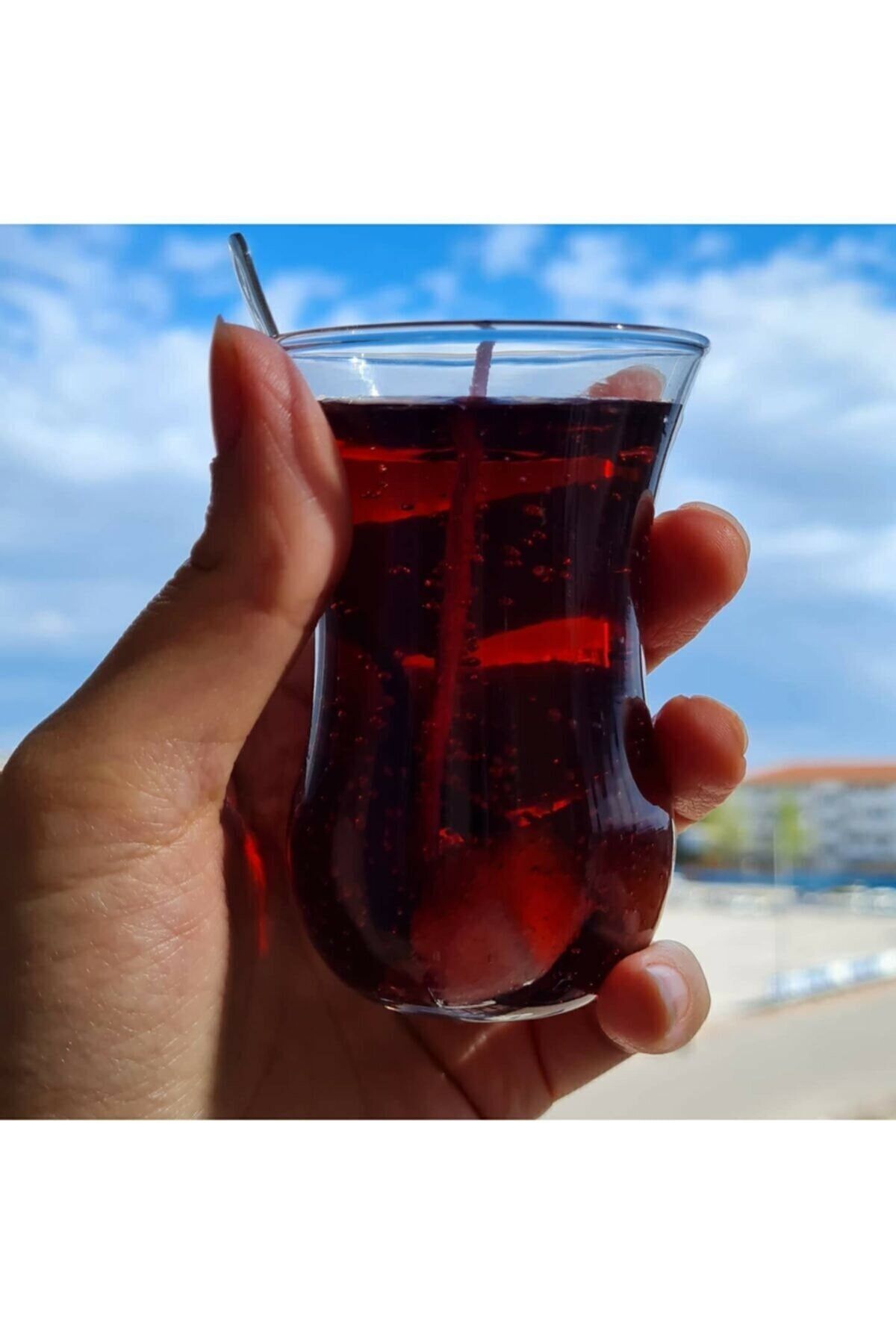 Çay Bardağı Şeklinde Jel Mum