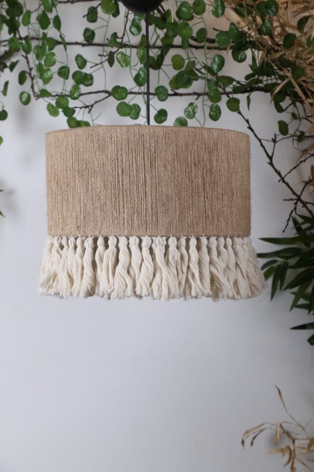 Bohem Handmade Bohem Avize Rustik Avize Hasır Avize Jüt Avize Makrome Avize Püsküllü Avize Avize02
