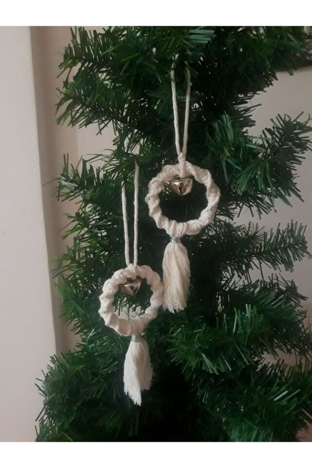 Makrome Yılbaşı Çam Ağacı Süsü