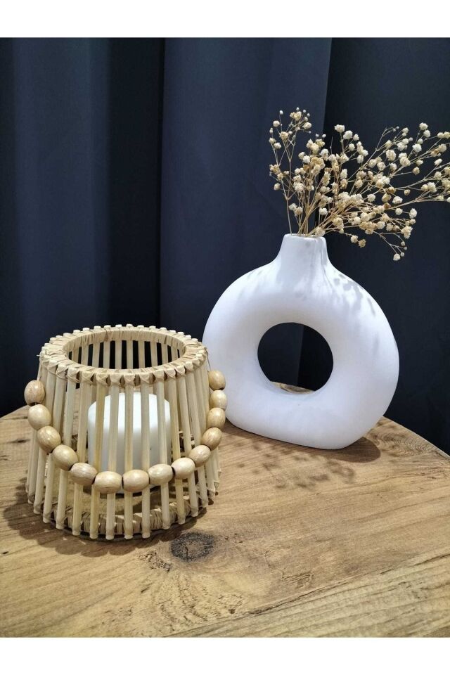 Bambu Çubuk Fener Sepet /bambu Çubuk Mumluk Bohem Tarz Mumluk