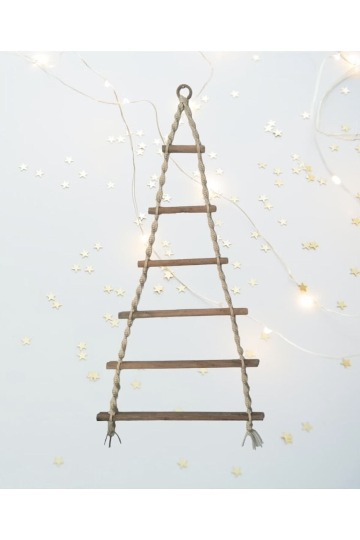 Yeniyıl/yılbaşı Ağacı, Askılı Makrome Fotoğraflık Duvar Dekoru Noel Askılı Ahşap Süs