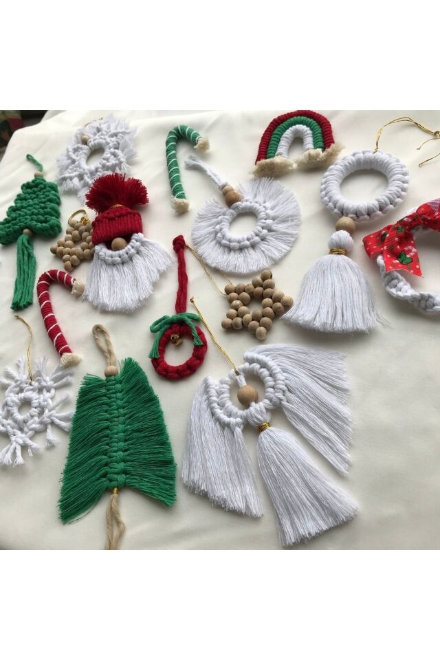 Makrome Yılbaşı Süsü/noel Süsü