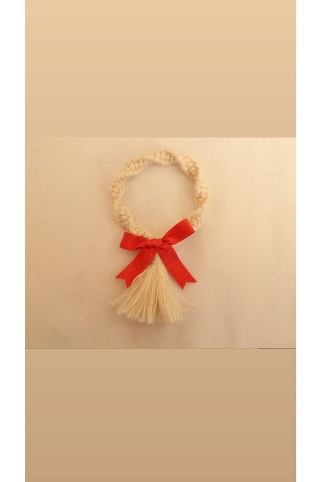 Yılbaşı/noel/3 Adet Yeniyıl Çam Ağacı Süsü/ Hediyelik Makrome Yılbaşı Süsü