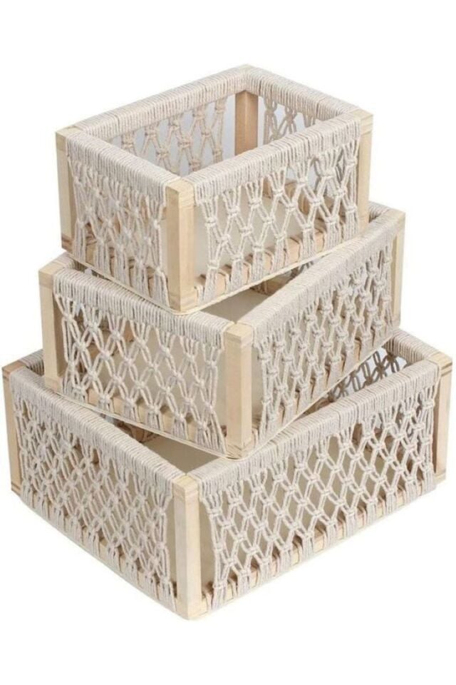 Makrome Cok Amaclı Organizer