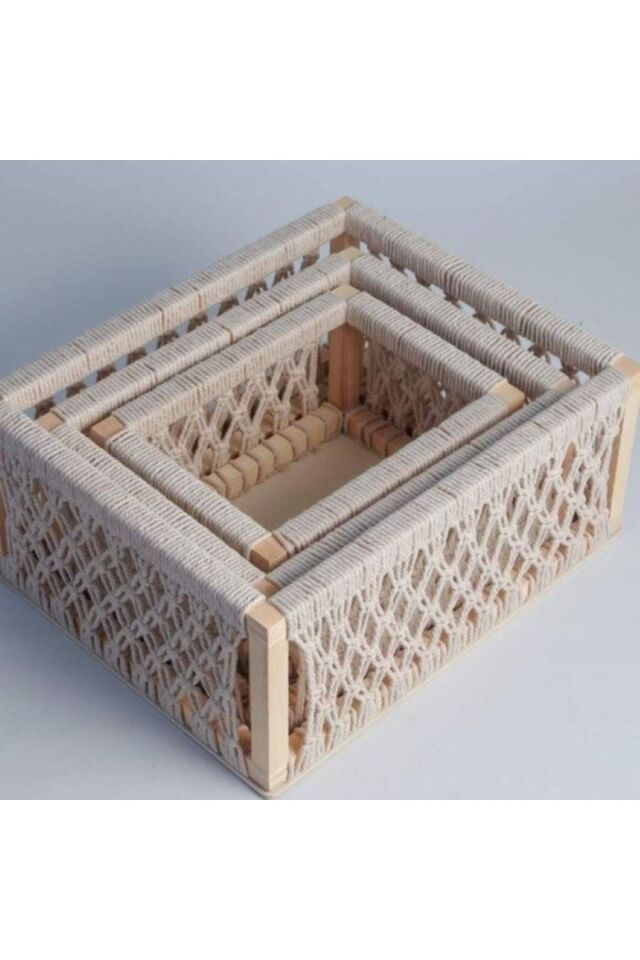 Makrome Cok Amaclı Organizer
