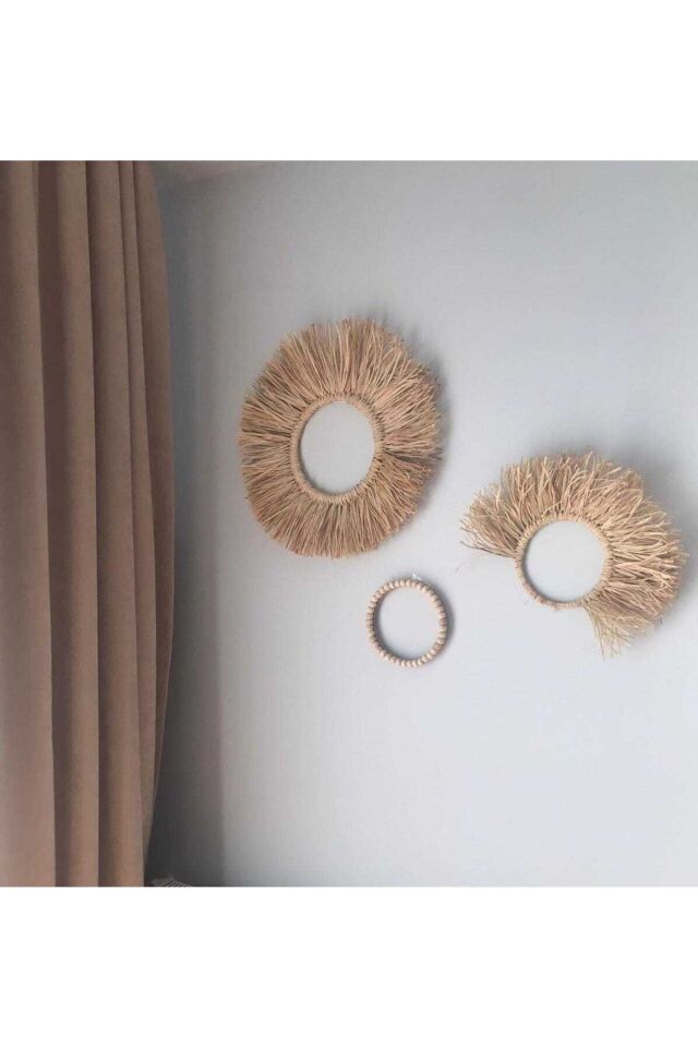 Rafya Duvar Süsü Set 3 Lu