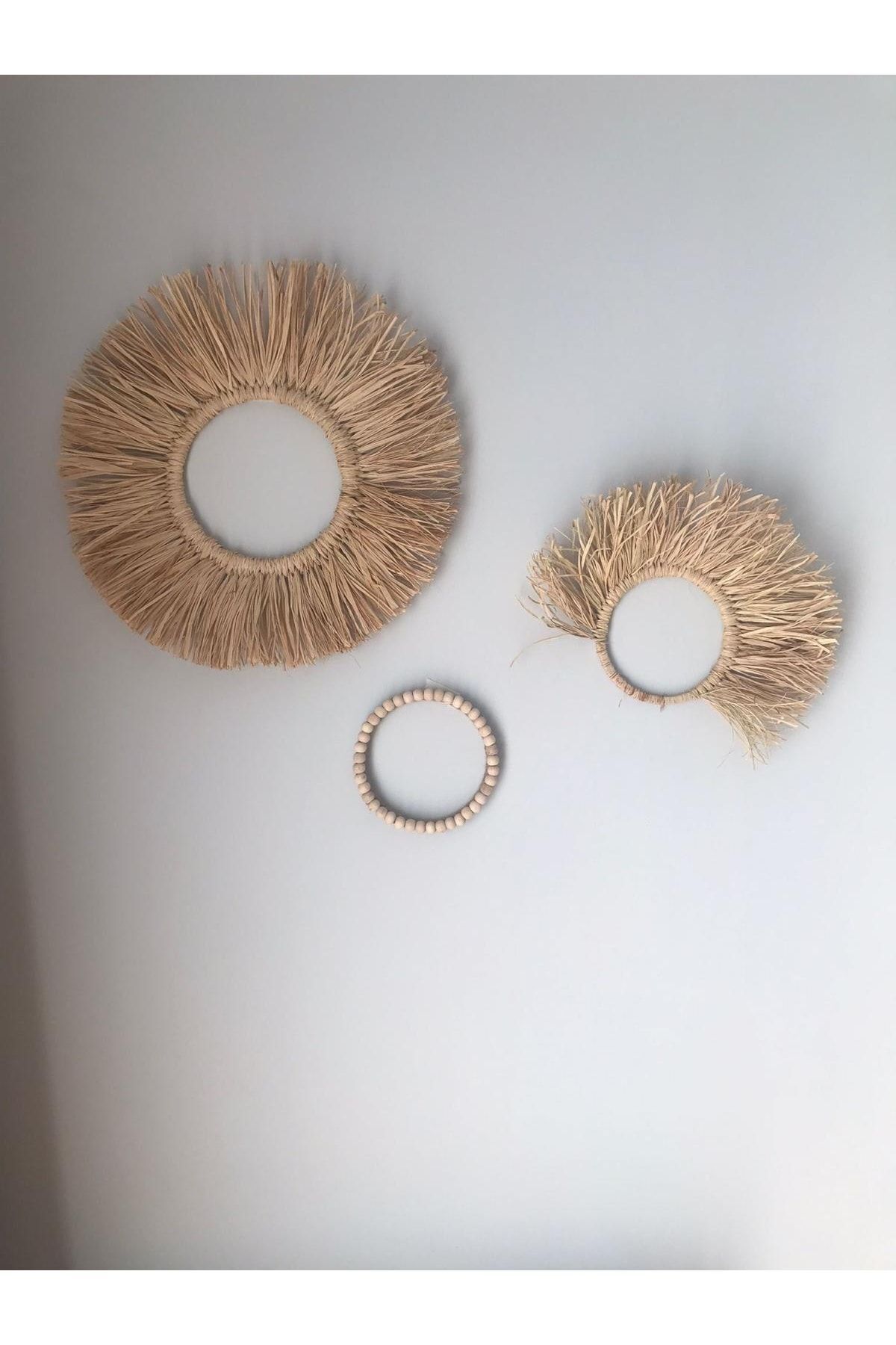 Rafya Duvar Süsü Set 3 Lu