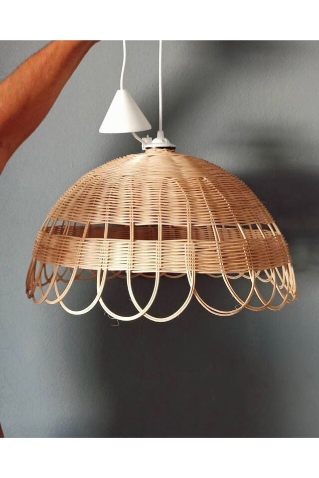 Rattan, Bambu, Hasır Avize