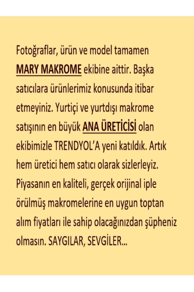 Makrome Macrame Duvar Süsü Süs Ekru Ip Dekoratif Tasarım Özel Hediye Hediyelik Sus Susu El Yapımı