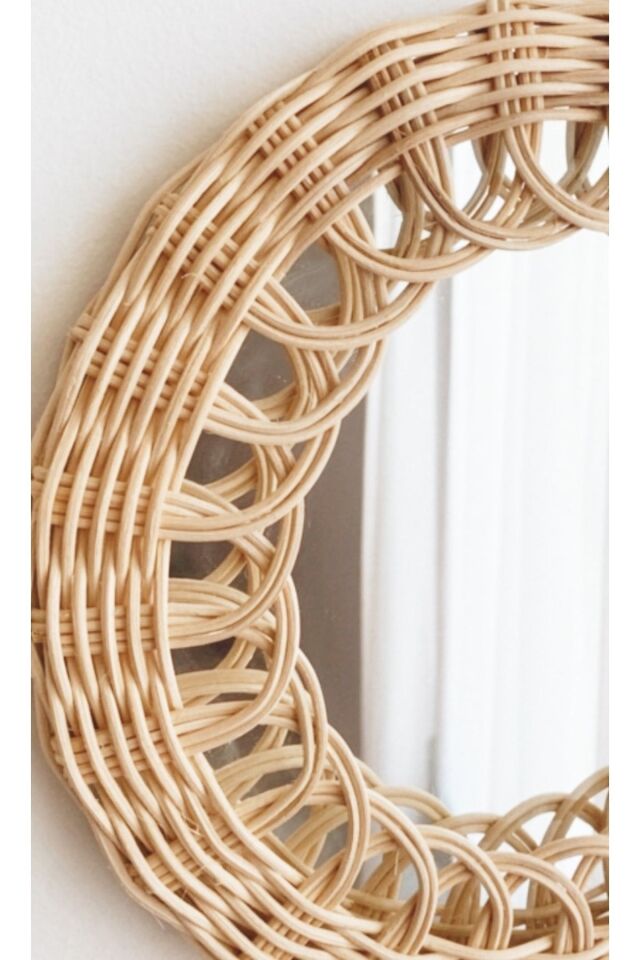 Rattan Bambu Orta Boy Ayna