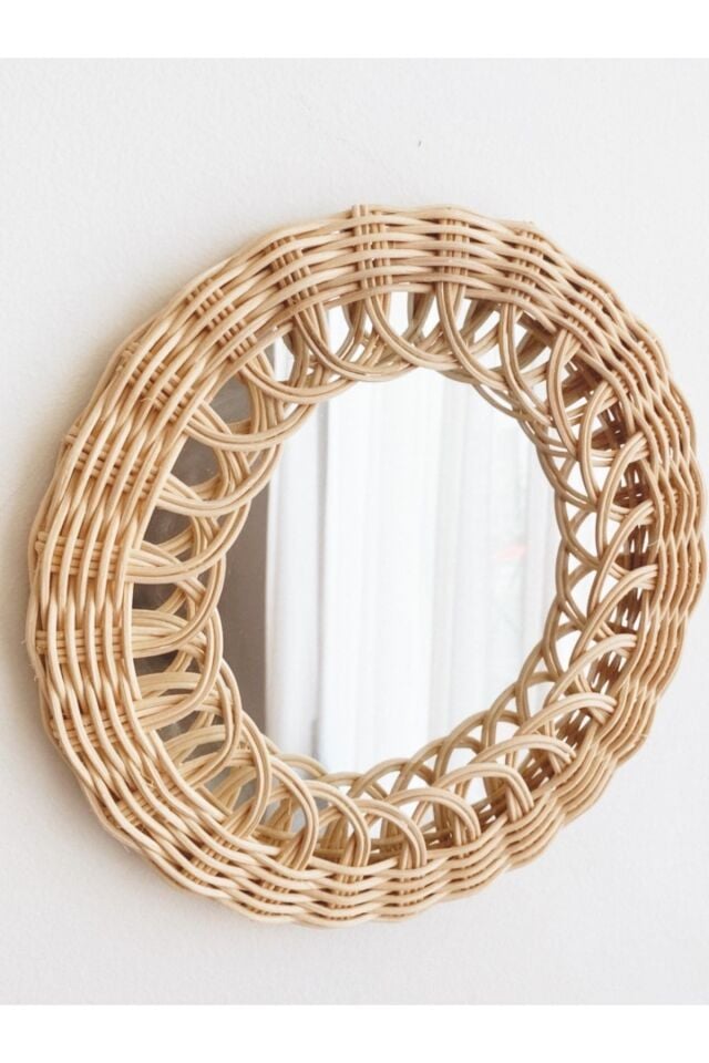 Rattan Bambu Orta Boy Ayna