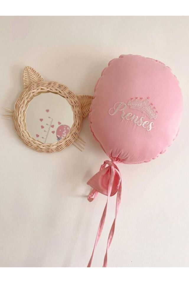 Rattan Bambu Hasır Bıyıklı Kedi Ayna- 20 Cm