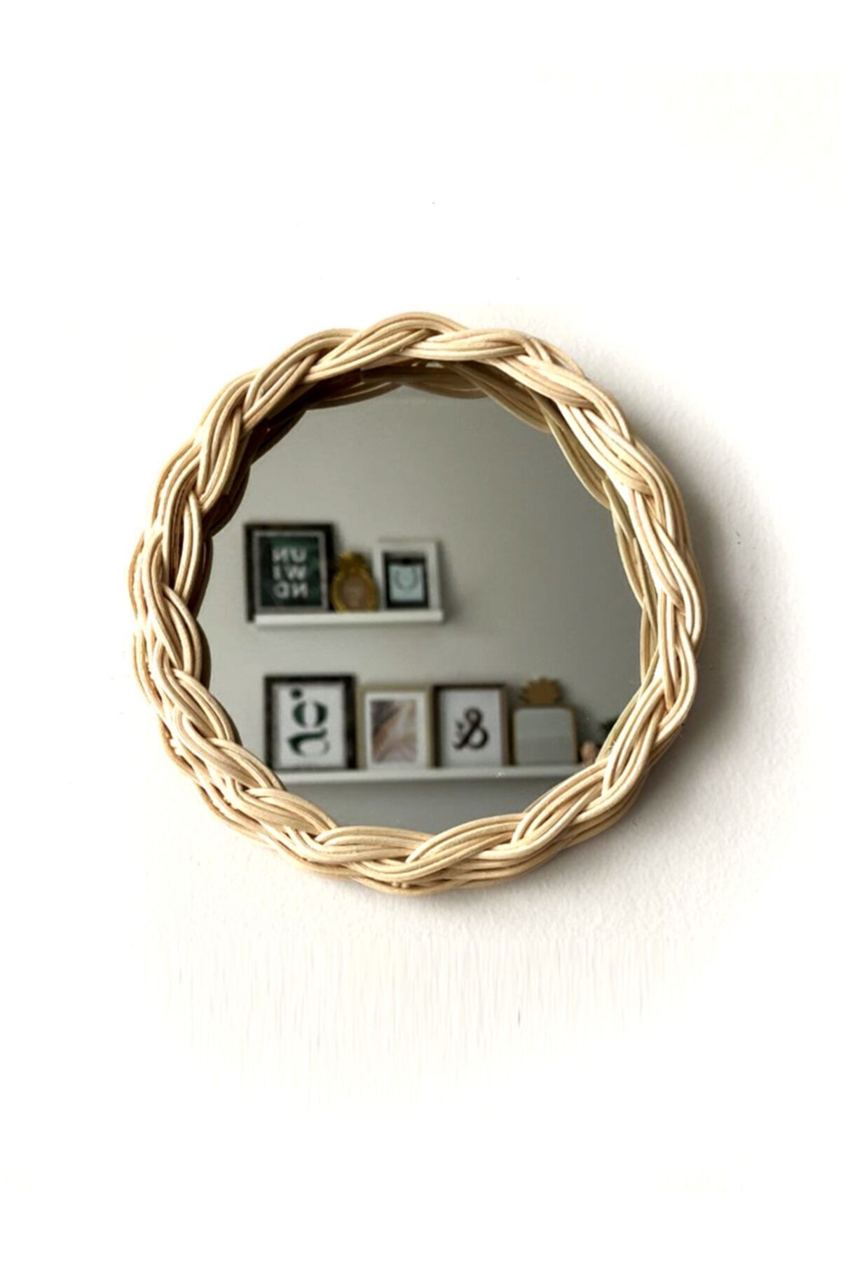 Rattan Duvar Aynası