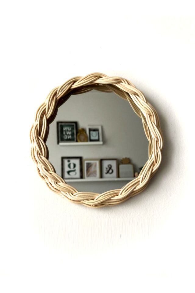 Rattan Duvar Aynası