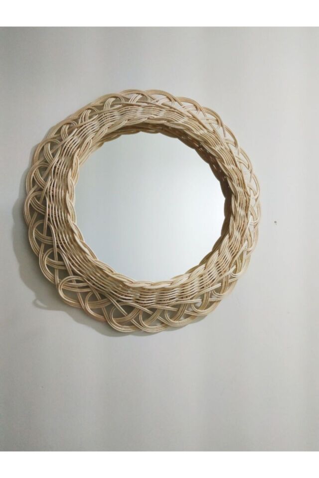 Rattan Kenar Örgülü Ayna