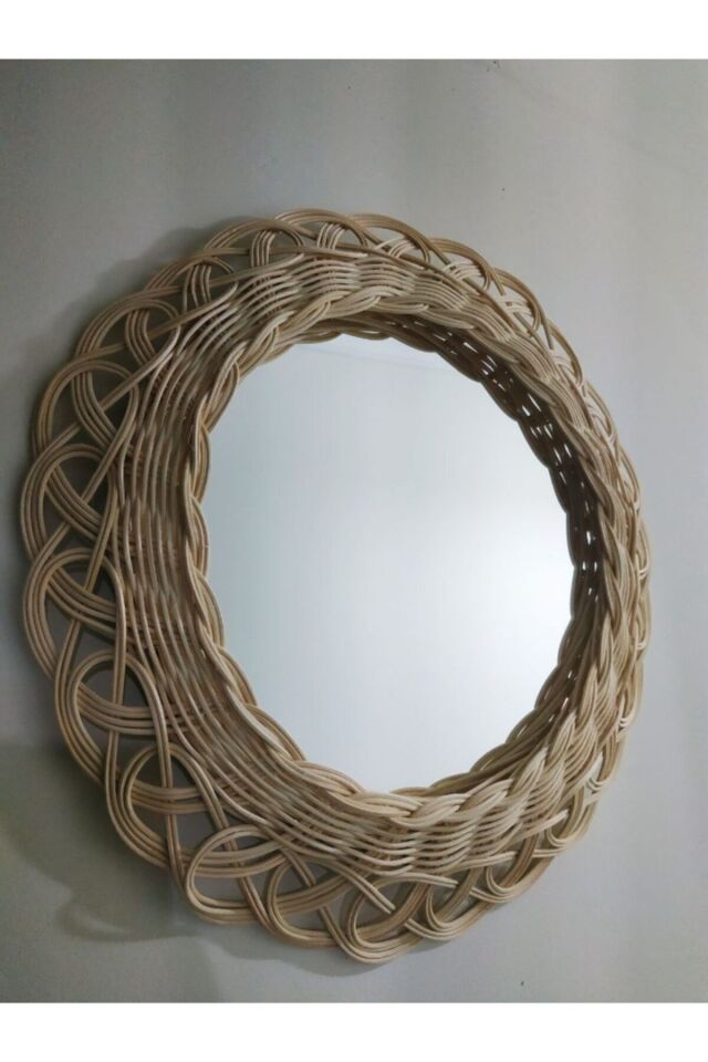 Rattan Kenar Örgülü Ayna