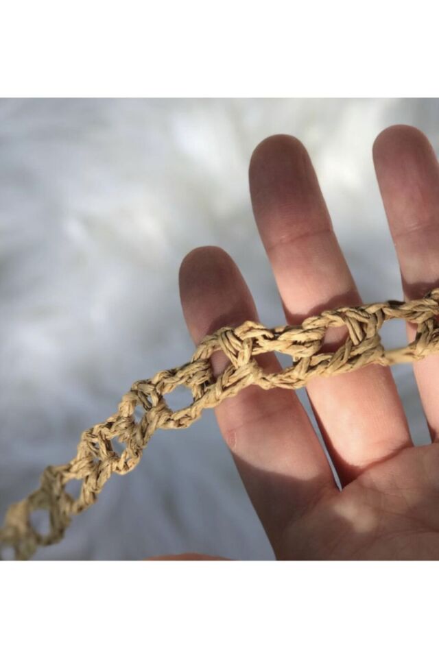 Yazlık,kağıt Ip,örgü Çanta