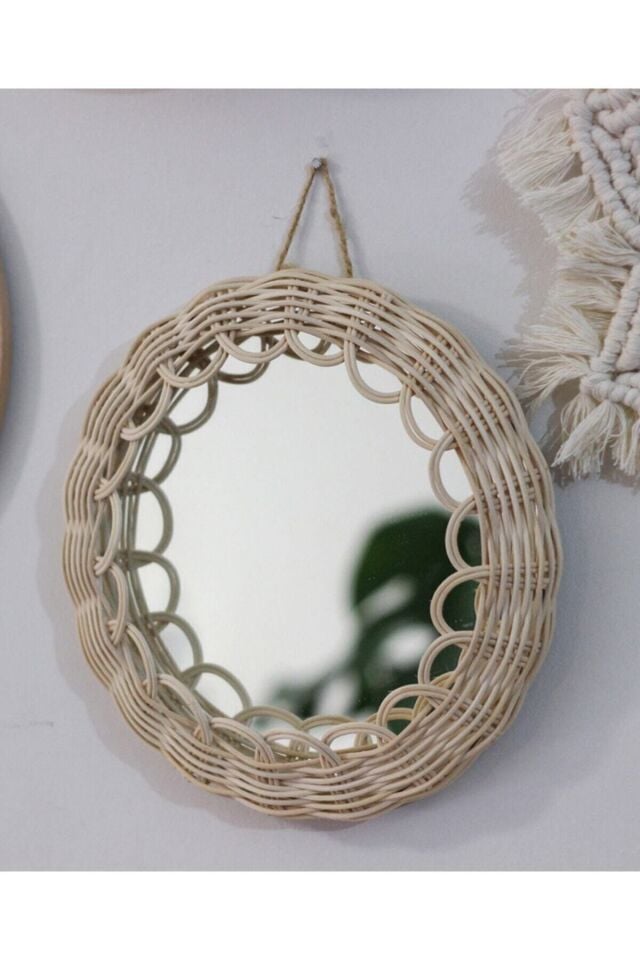 Rattan Hasır Ayna