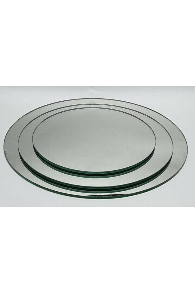 Makromeler Için Yuvarlak Kesim Kaliteli Üçlü Ayna 20cm, 25 Cm Ve 30 Cm Uğur Mobilya