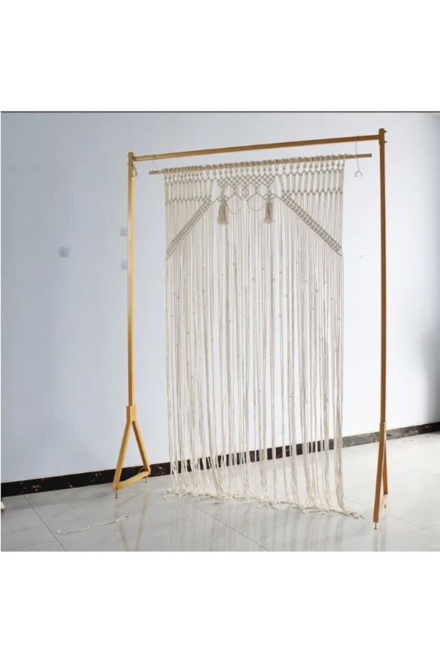 Makrome Perde Dekor perde Ekru - 100 x 200