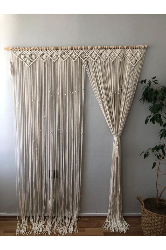 makrome bohem perde ekru - 200 x 200